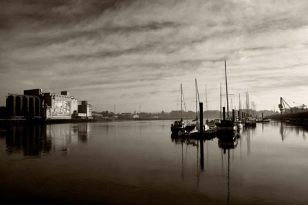 Early Morning River Suir, Waterford City, Ireland by Panoramic Images art print