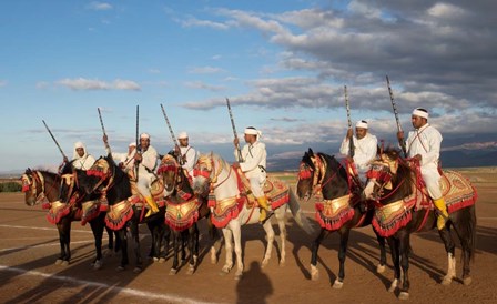 Berber Horsemen, Dades Valley, Morocco by Panoramic Images art print