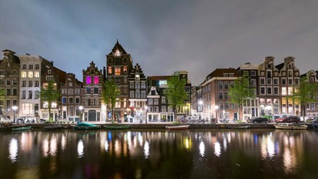 Herengracht in Central Canal Ring Grachtengordel, North Holland, Netherlands by Panoramic Images art print