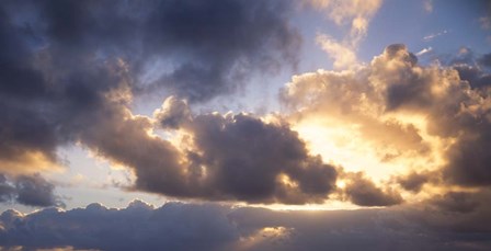 Sun Breaking through the Clouds by Panoramic Images art print