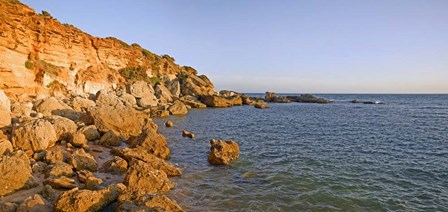 Cliffs at coast, Conil De La Frontera, Cadiz Province, Andalusia, Spain by Panoramic Images art print
