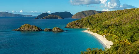 Trunk Bay and beach, St. John, US Virgin Islands by Panoramic Images art print