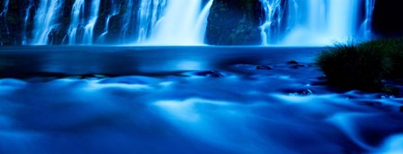 McArthur-Burney Falls Memorial State Park, California (blue) by Panoramic Images art print