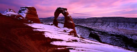 Arches National Park with Snow, Utah by Panoramic Images art print