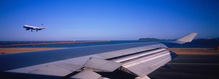 Airplane Taking Off, San Francisco, California by Panoramic Images art print
