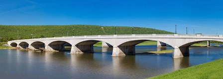 Centerway Bridge over Chemung River, New York State by Panoramic Images art print