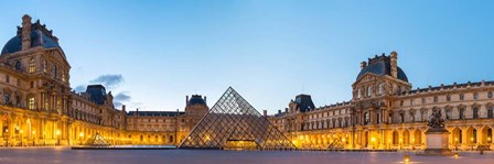 Louvre Museum at Sunrise, Paris, Ile-de-France, France by Panoramic Images art print