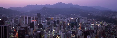 Central Business District, Seoul, South Korea by Panoramic Images art print