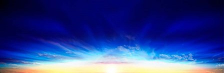 Sunset over the Sea by Panoramic Images art print