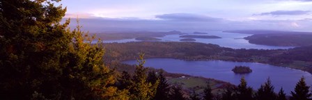 Campbell Lake and Whidbey Island, WA by Panoramic Images art print