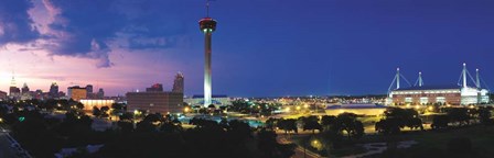 San Antonio Skyscrapers, Texas by Panoramic Images art print