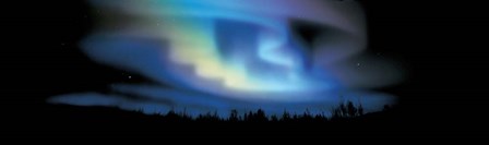 Northern Lights (blue sky) by Panoramic Images art print