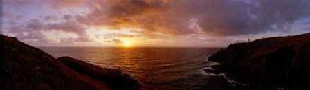 Sunset Ocean-scape England by Panoramic Images art print