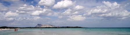La Cinta Beach with Tavolara Island, San Teodoro, Italy by Panoramic Images art print