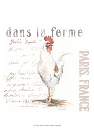 Dans la Ferme I by Redstreake art print