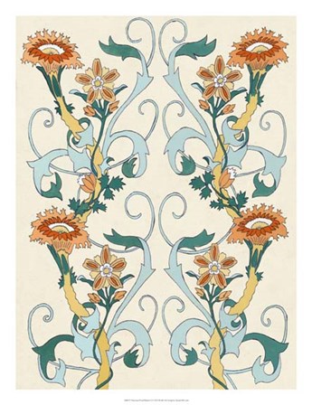 Nouveau Floral Pattern II by Naomi McCavitt art print
