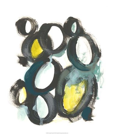 Linked Ovals II by June Erica Vess art print