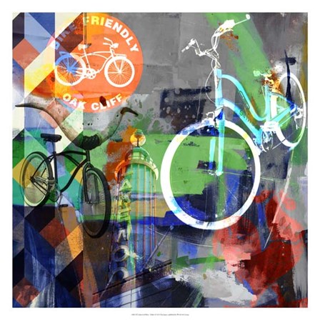 Lakewood Bikes - Dallas by Sisa Jasper art print