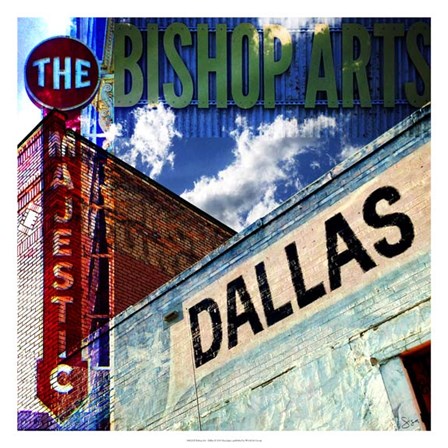 Bishop Art - Dallas by Sisa Jasper art print