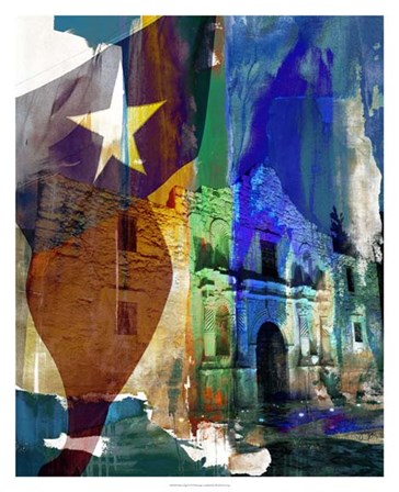Alamo Flag by Sisa Jasper art print