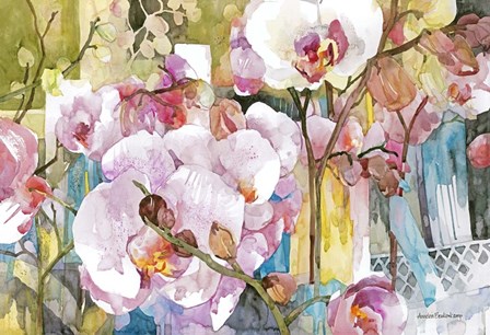 Orchid Oasis by Annelein Beukenkamp art print