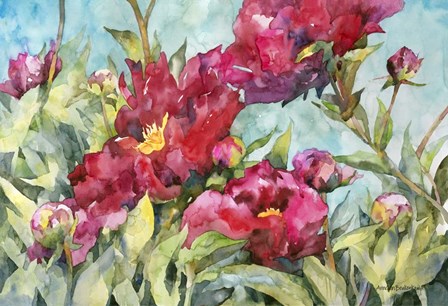 Peony Paradise by Annelein Beukenkamp art print