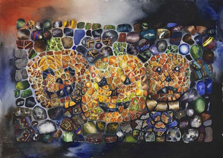 Jack-O-Lanterns by Charlsie Kelly art print