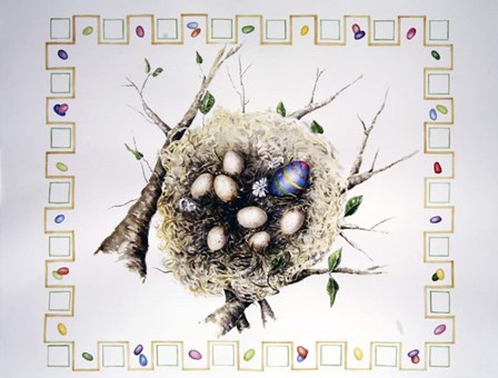 Easter Nest by Charlsie Kelly art print