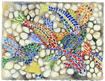 Pebble Pond by Charlsie Kelly art print