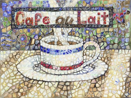 Cafe Au Lait by Charlsie Kelly art print