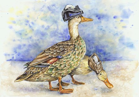 Duck Tape Dispensers by Charlsie Kelly art print