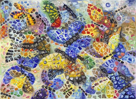 Butterflies by Charlsie Kelly art print