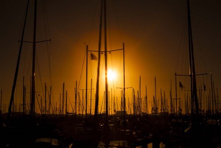 Mast Sunset by Chris Moyer art print