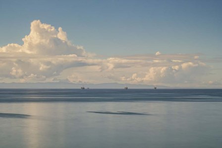 Oil Rig Backdrop by Chris Moyer art print