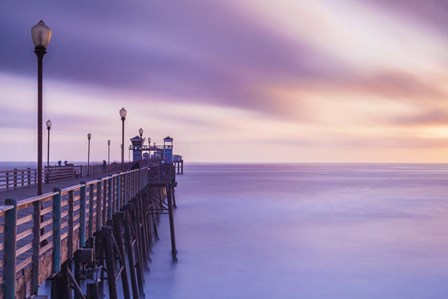 Dusk at the Oceanside Pier by Chris Moyer art print