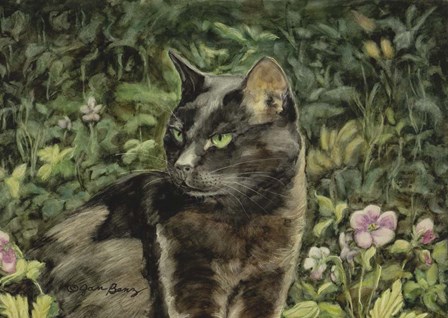 Mama in the Garden by Jan Benz art print