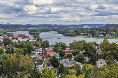 Marietta Oh And Ohio River by Galloimages Online art print