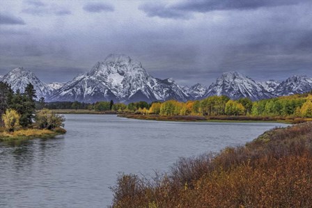 Oxbow Bend Fall 2013 by Galloimages Online art print