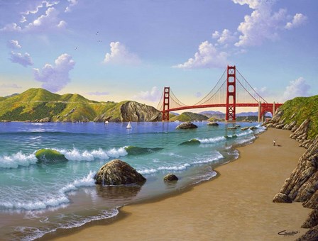 Golden Gate, CA 1940 by Eduardo Camoes art print