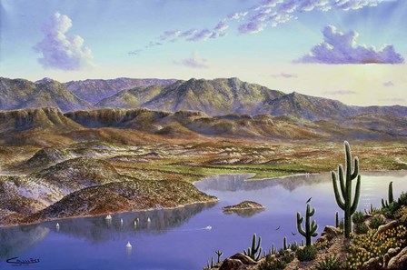 Roosevelt Lake, AZ by Eduardo Camoes art print