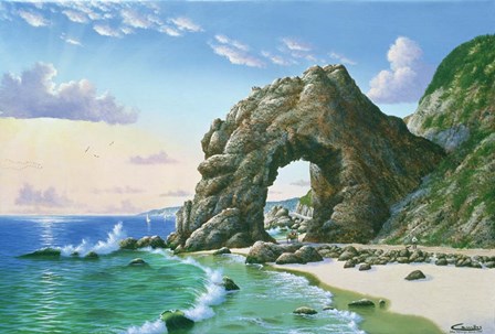 Arch Near Topanga Beach 1905 by Eduardo Camoes art print