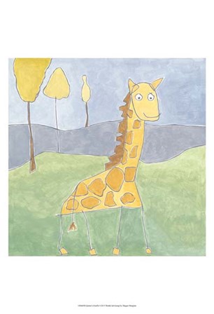 Quinn&#39;s Giraffe by Megan Meagher art print