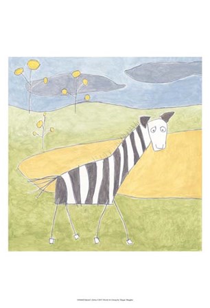Quinn&#39;s Zebra by Megan Meagher art print