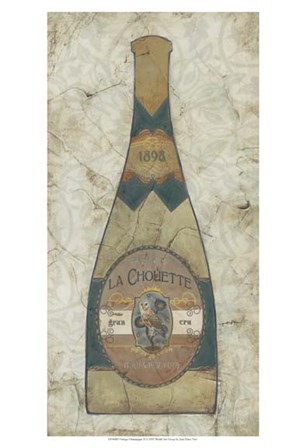 Vintage Champagne II by June Erica Vess art print
