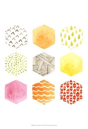 Honeycomb Patterns I by June Erica Vess art print
