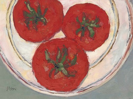 Plate with Tomato by Sam Dixon art print