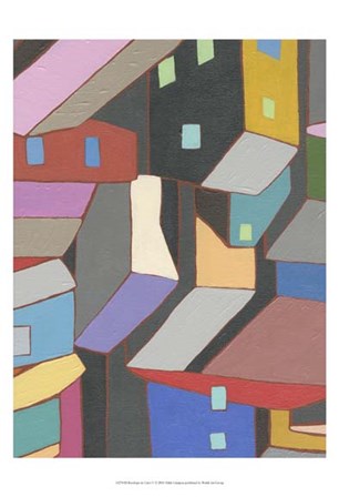Rooftops in Color V by Nikki Galapon art print