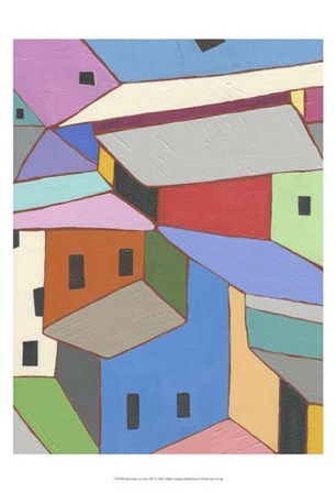 Rooftops in Color XII by Nikki Galapon art print