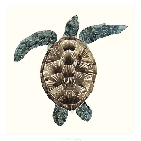 Mosaic Turtle II by Grace Popp art print