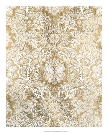 Baroque Tapestry in Gold II by Vision Studio art print